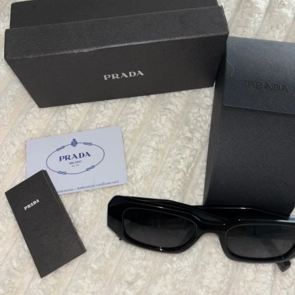 Prada Sleek Black Sunglasses